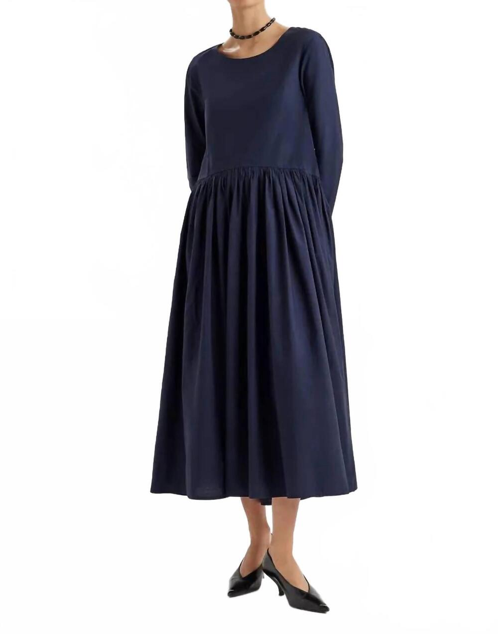 NEW MERLETTE chaouen midi dress in navy